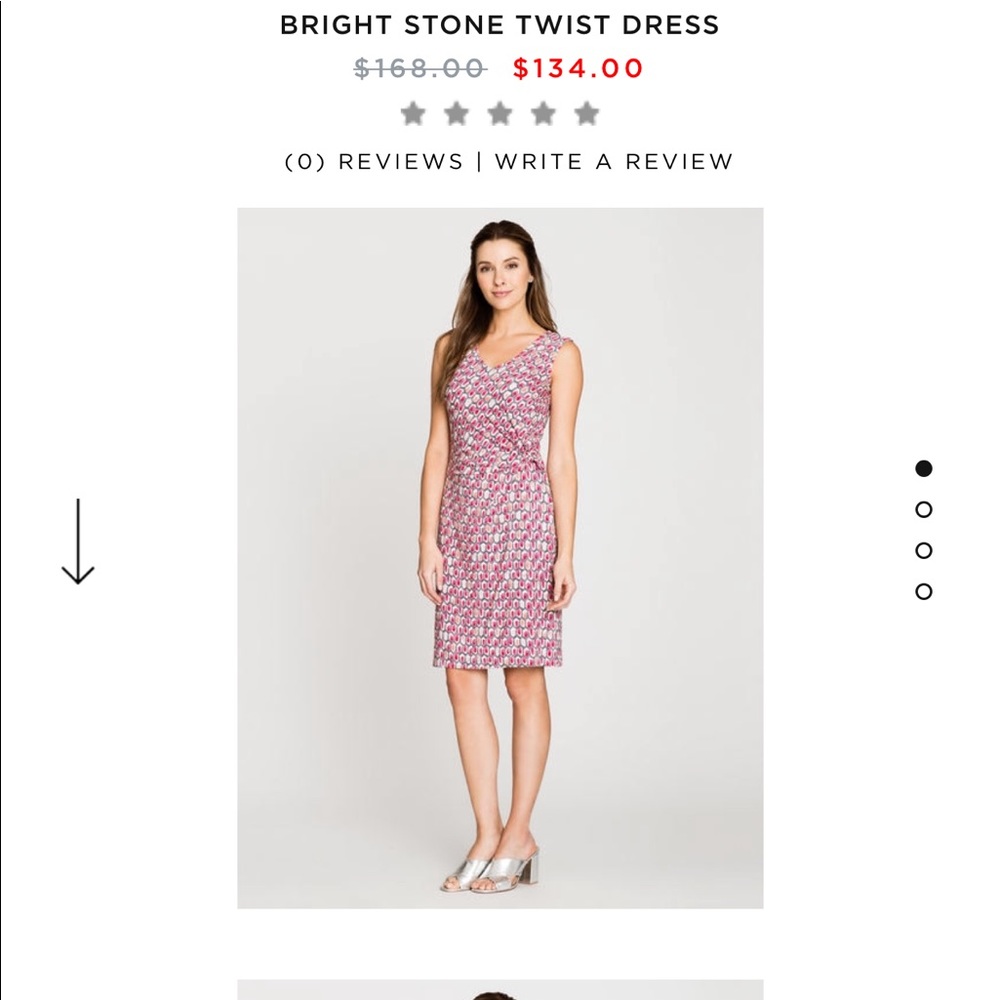 Nic & Zoe New Bright Stone Twist Dress XL